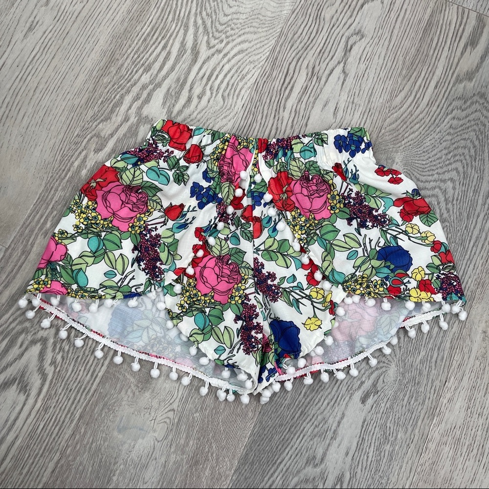 Pom Pom Floral Shorts
